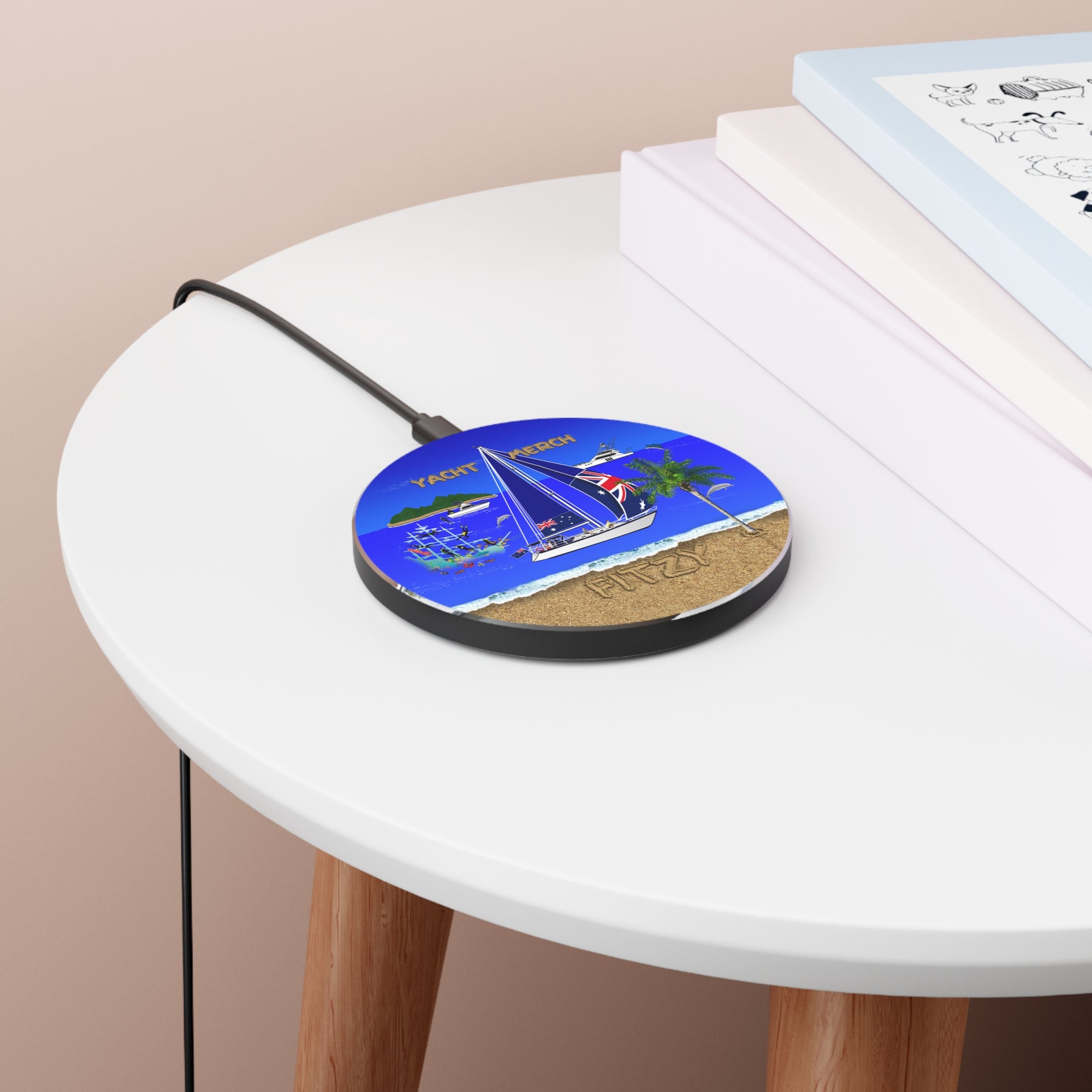 YMSP Custom 3.9-in Yacht Wireless Charger