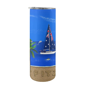 Personalized 20 oz Slim tumbler Stainless Steel