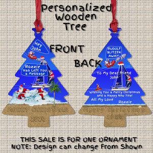 Personalized Wooden Tree Ornaments