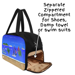 Yacht Mech | Personalized Fitness Bag - Wet compartment