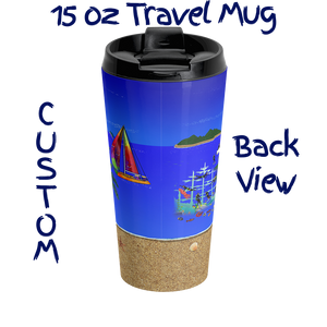 YachtMerch.com | Custom Hot Beverage 15 oz Travel Mug | Back View