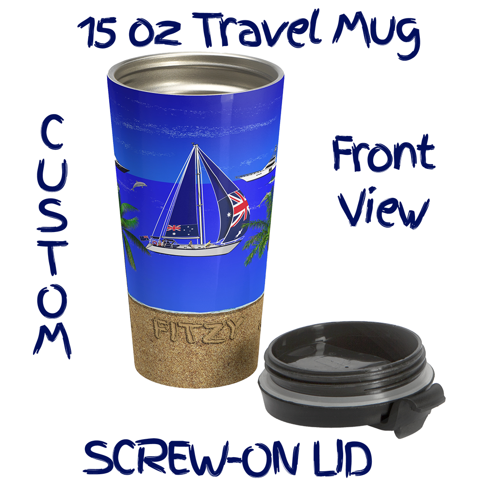 YachtMerch.com | Custom 15oz Travel Mug | Lid off