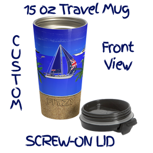 YachtMerch.com | Custom 15oz Travel Mug | Lid off