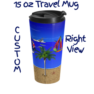 YachtMerch.com | Custom 15oz Coffee Travel Mug | Right View