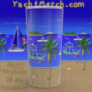 Yacht Merch | Custom 20 oz Tumbler | 360 Video