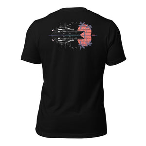 Unisex Quality T-shirt - Back Print Superyacht Design