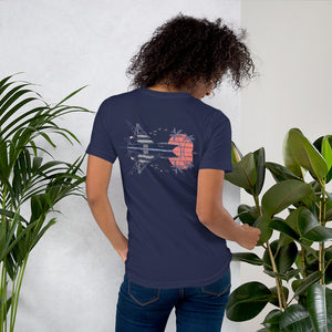 Unisex Quality T-shirt - Back Print Sportfish Yacht Design