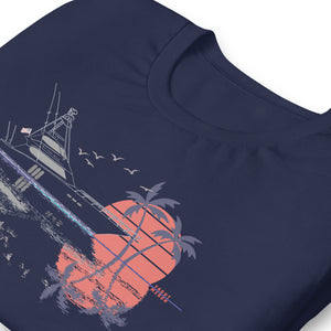 Unisex Quality T-shirt - Front Print Sportfish Yacht Design