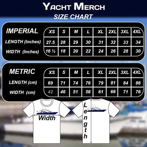 Bella and Canvas 3001 size chart: yachtmerch.com