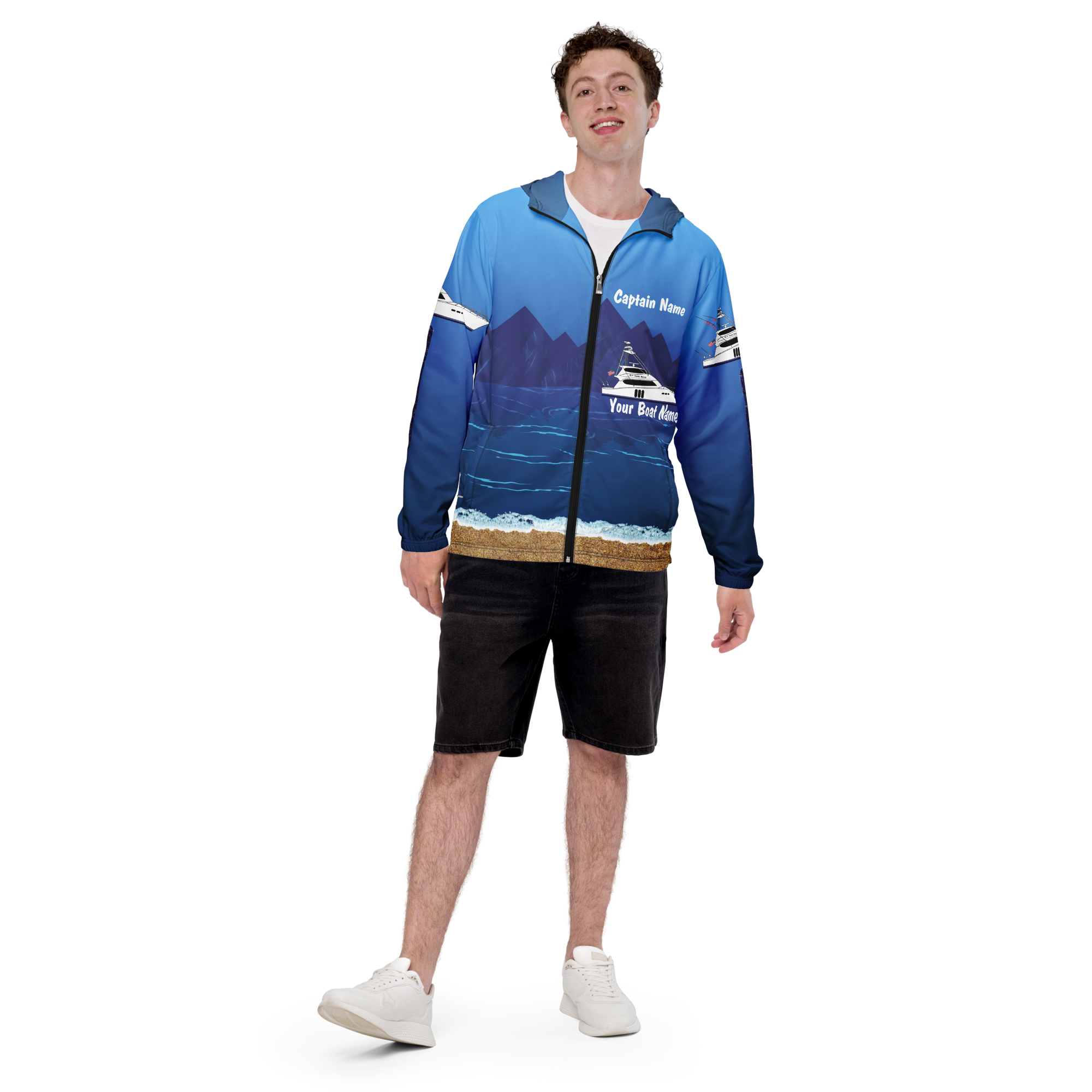 Mens Windbreaker - Custom Yacht by Yacht Merch